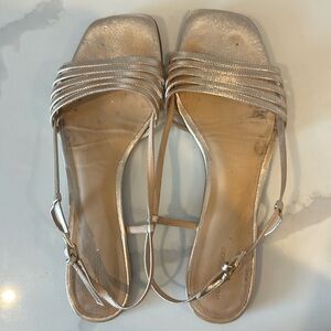 Reformation: Millie Lattice Flat Sandal. Size 9.5